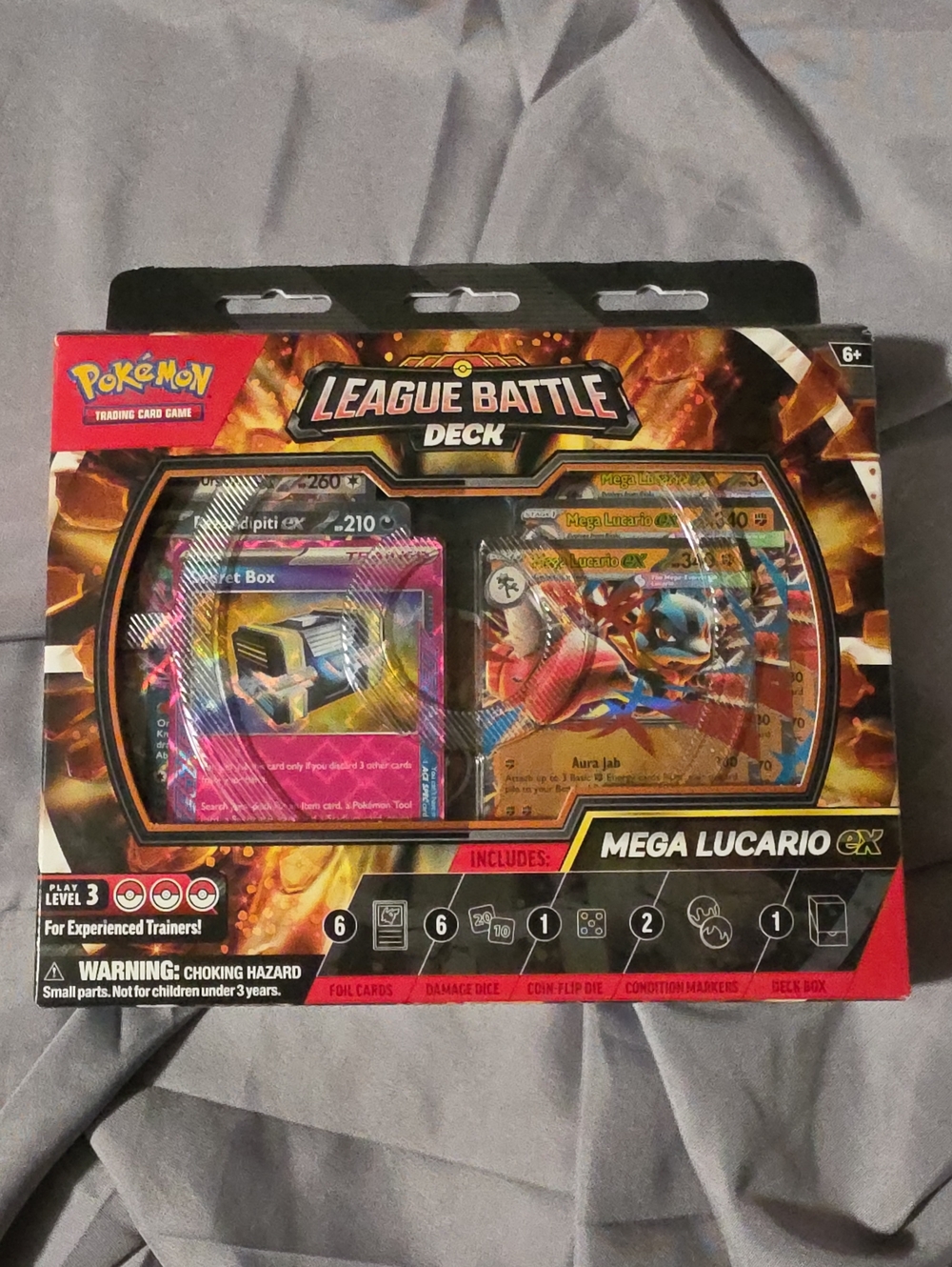 Pokemon League Battle Deck - Mega Lucario EX (red, gold, black)